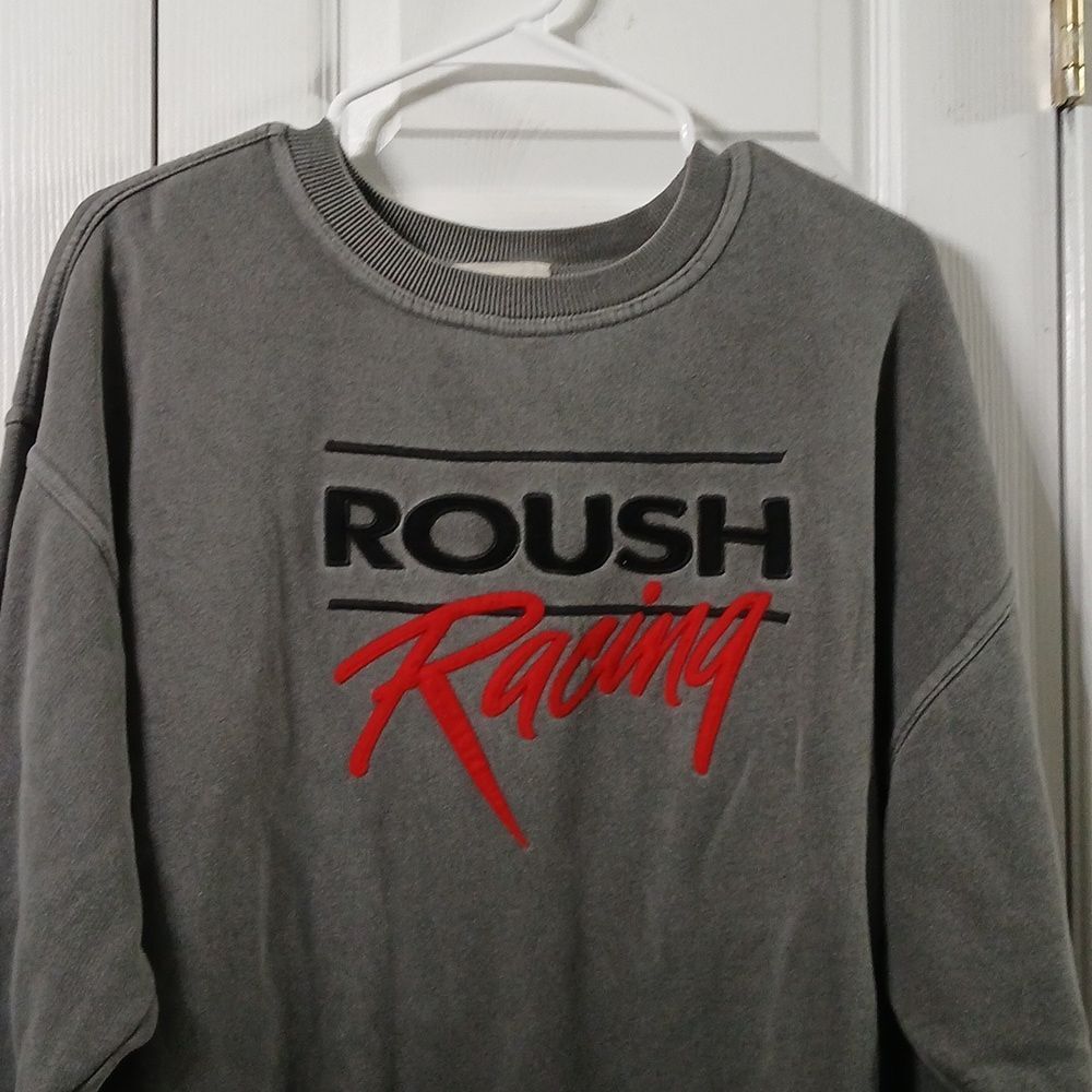 Team Caliber Roush Racing gray sweatshirt Sz L EUC - Picture 3 of 7